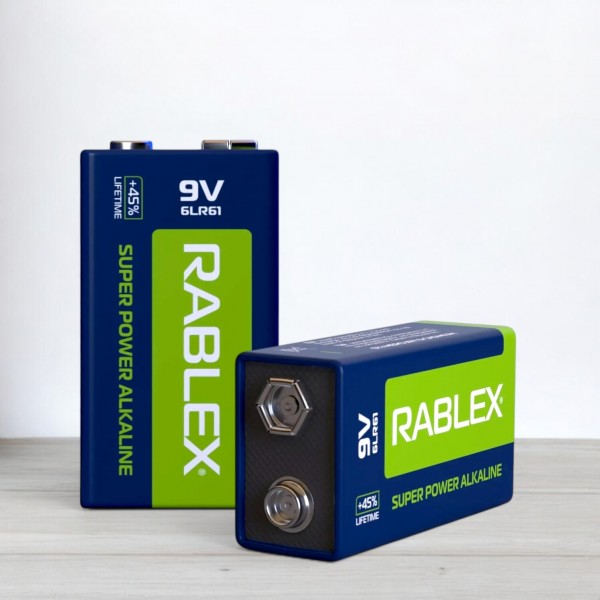 Батарейка крона, 6LR61, 9V, Rablex Super Power, щелочная, alkaline